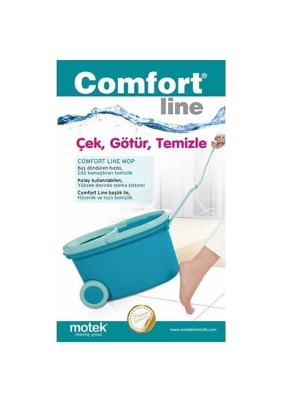 Comfort Tekerlekli Temizlik Seti Mavi