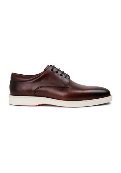 Deery Hakiki Deri Bordo Erkek Günlük Ayakkabı - 01934mbrdc01 Bordo