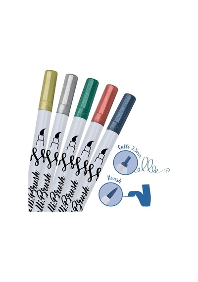 Online Calli.brush Kalem Set 5 Pcs. Metallic