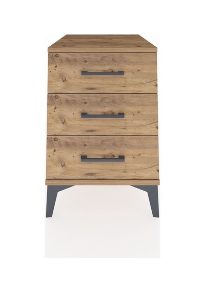 Kronos Komodin 3 Çekmeceli 44x59x64 Çam-çam Çam