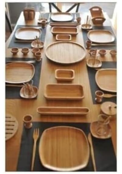 Bambum 57 Parça Kahvaltı Seti Ikon B2449, Bambu Açık