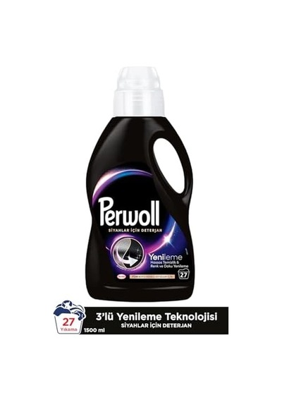Geliştirilmiş Siyah Sıvı Çamaşır Detarjanı 1485 Ml 0.75 LT - 2.5 LT - 12 KG