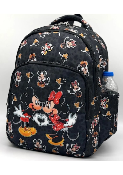 3lü Set Okul Çantası Lüx Okul Çantası Miki Siyah