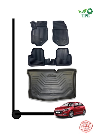 Hyundai İ20 20+ Elite Paspas + Bagaj Havuzu Kauçuk Set Nova