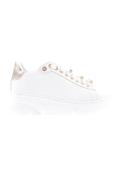Dgn Es864-23y Kadin Kalin Kristal Taşli Sneakers Ayakkabi ES864-2007-R0198 Beyaz