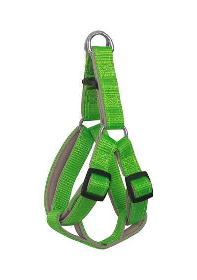 Markapet Gezdirme Kayışlı Dokuma Köpek Göğüs Tasma Seti 32 x 47-110 CM Neon Yeşil
