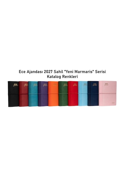 Ece Ajandası Yeni Marmaris 2027 Kırmızı - Günlük Çizgili 12x16