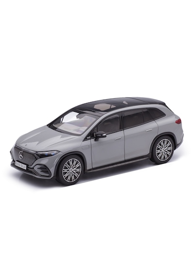 1:18 Ölçek Nzg 2023 Mercedes Benz Eqs Suv Amg Line X296 Gri Diecast Metal Minyatür Model Araba 25cm