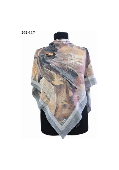 Moonscarfs Moonscarf Desenli Bambu Pamuk Eşarp 262-117 Çok Renkli