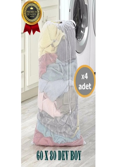 4 Adet Perde Ve Çamaşır Yıkama Filesi 60x80 Battal Boy Tül Perde Çarşaf Ve Pike Yıkama Filesi Xx Tr Diğer