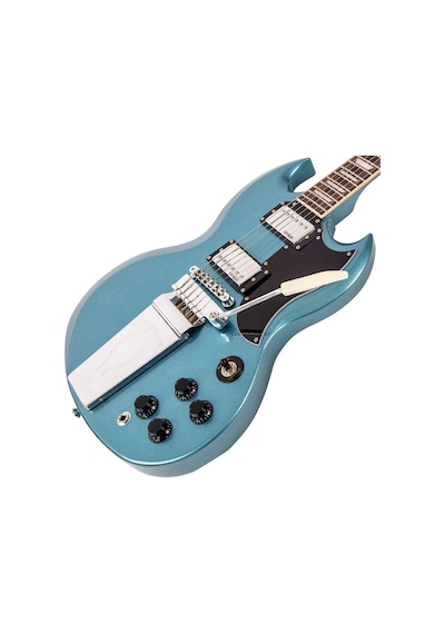 Vintage Vs6 Reissued Vibrola Tailpiece Elektro Gitar - Gun Hill Blue