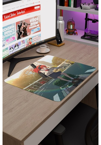 Bochi The Rock Anime V3 - 48x40 Xl Gaming Kauçuk Kaymaz Taban Mouse Pad Fare Altlığı