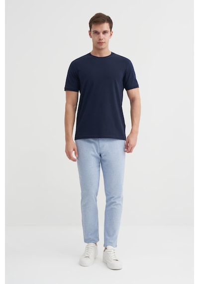 Cazador 4620 Bisiklet Yaka T-shirt Lacivert