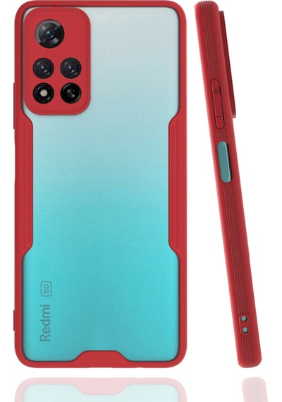 Newface Xiaomi Redmi Note 11 Pro Plus 5g Kılıf Platin Silikon Semeglbl - 86 - Kırmızı