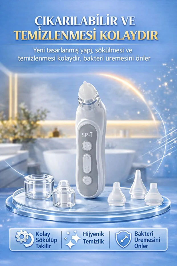 Babyforce H-031 Kendini Temizleyen Bebek Burun Aspiratörü 0-12 Yaş Işıklı Müzikli Şarjlı