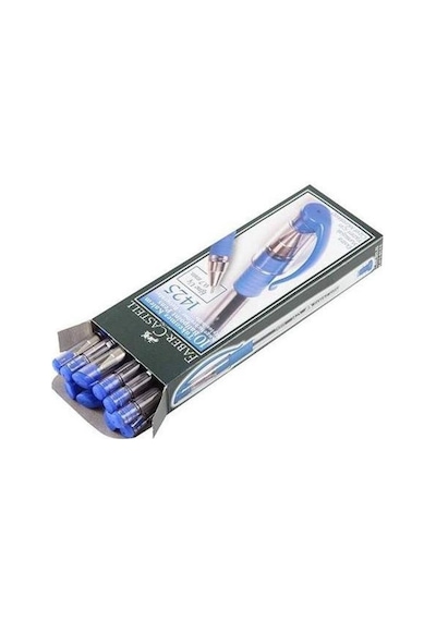 Faber Castell Tükenmez Kalem 1425 İğne Uç Mavi - 10 Adet Kırmızı