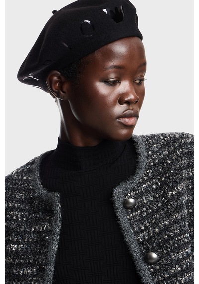 Emporio Armani % 100 Yün Bere Kadın Bere Ew005464 Af28948 Mc176 Siyah