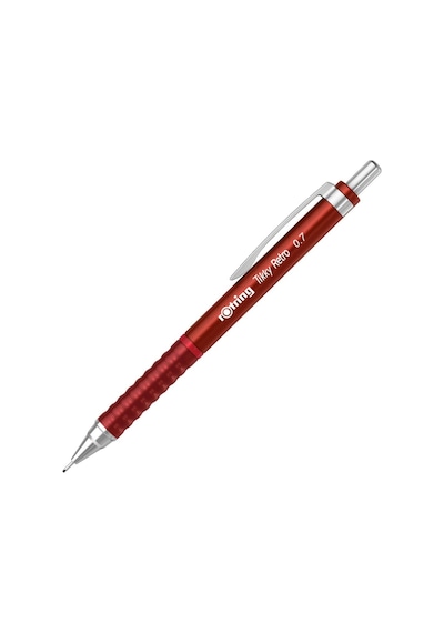 Rotring Versatil Kalem Tikky Retro Metalik Kırmızı 0.7 Mm Uçlu Kalem 12 Li Paket