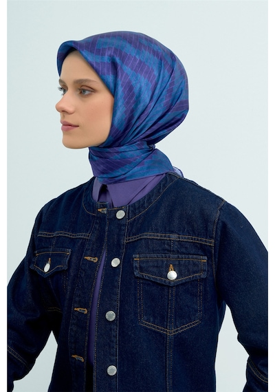 Armine Saf İpek Sura Eşarp 9525d 87 Mor
