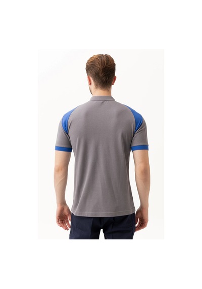 Flora Polo Yaka T-shirt - Nefes Alabilir, Şık Ve Rahat, Outdoor Ve İş Kullanımı Gri-saxmavi