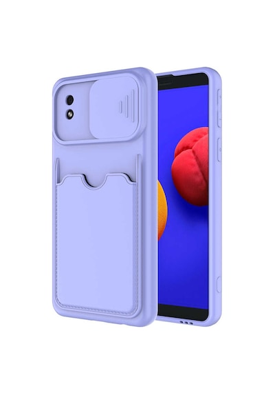 Zore Galaxy Uyumlu A01 Core Kılıf Kartix Kapak - Lila Lila