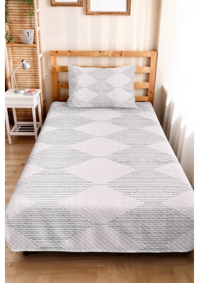 Gri Geometrik Modern Genç Odası Tek Kişilik Pike Takımı - Çizgili 160x220 Cm Kapitone Yatak Örtüsü Kırsal Çayır Derinliği Gri Geometrik Modern Genç Odası Tek Kişilik Pike Takımı - Çizgili 160x220 Cm Kapitone Yatak Örtüsü Kırsal Çayır Derinliği
