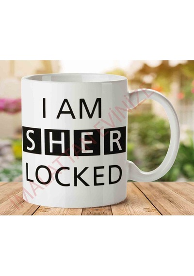 I Am Sherlocked İki Tarafı Baskılı Kupa Bardak.jpg Çok Renkli