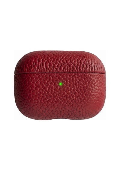 Piili Apple AirPods Uyumlu Pro 2 Leather Kılıf Apple AirPods Uyumlu Kılıfı Kırmızı