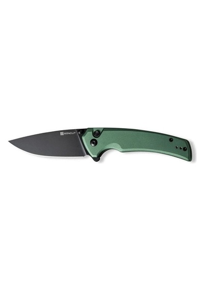 Sencut Serene Green Aluminum Handle Black D2 Blade Kamp Çakı Yeşil
