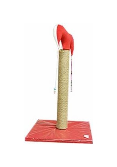İnce Kedi Tırmalama Tahtası 50 Cm Kırmızı