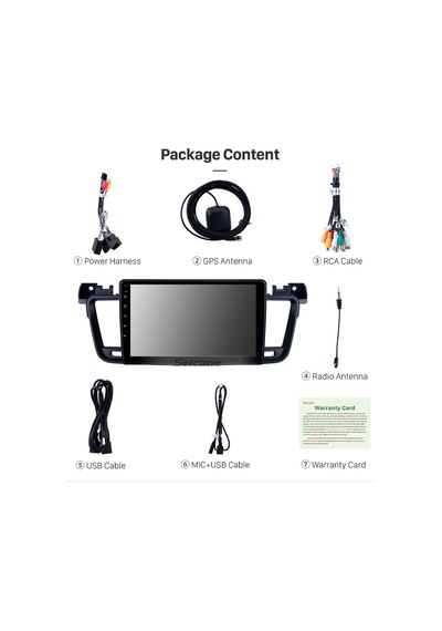 Peugeot 508 2011-2017 Multimedya Navigasyon Usb Kamera Carplayer 6 Ram