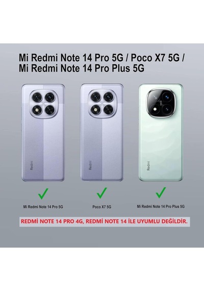 Xiaomi Poco X7 5g Kılıf Şeffaf Silikon Hibrit Case Kapak Şeffaf