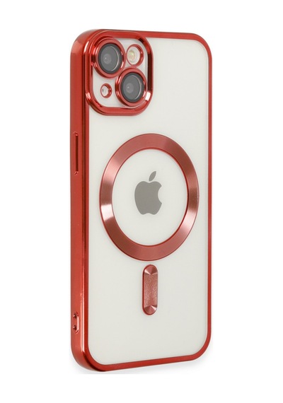 Apple iPhone Uyumlu 14 - Kılıf Kross Magneticsafe - Kapak - Kırmızı