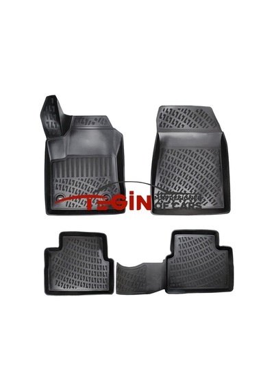 Alfa Romeo Giulietta 2011 Geometrik Desenli 3d Havuzlu Oto Paspas Siyah