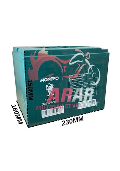 6-dmf-58 / 12v-58ah 12v-100ah Elektrikli Bisiklet Akü-arr60327