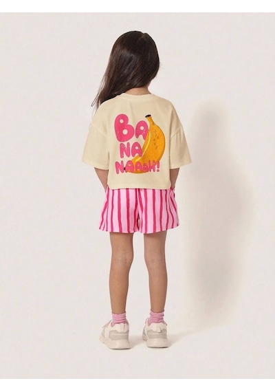 Baby Lory Kids Store Kız Çocuk Banana Desenli Takım