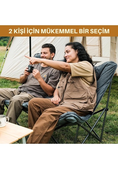 Kingcamp Lemon Lux Double Ultra Konforlu Çift Kişilik Kamp Sandal Çok Renkli