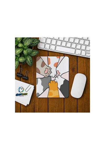 Kanka Kediler Baskılı Oyuncu Mousepad 0110