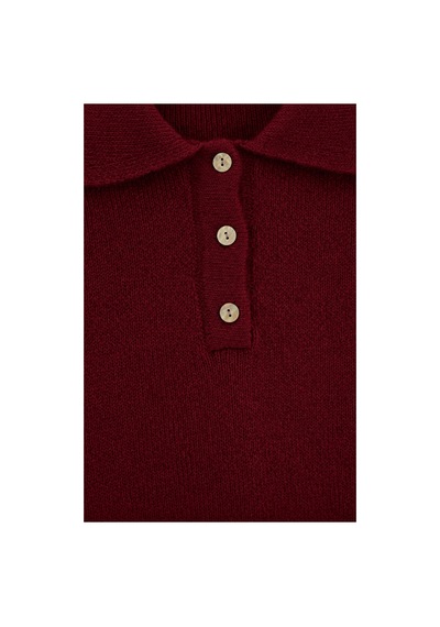 Maison Velora Kadın Bordo Basic Oversize Polo Yaka Yarım Pat Düğmeli Triko Kazak-27aj002 Bordo 923050279 Bordo Maison Velora Kadın Bordo Basic Oversize Polo Yaka Yarım Pat Düğmeli Triko Kazak-27aj002 Bordo 923050279 Bordo