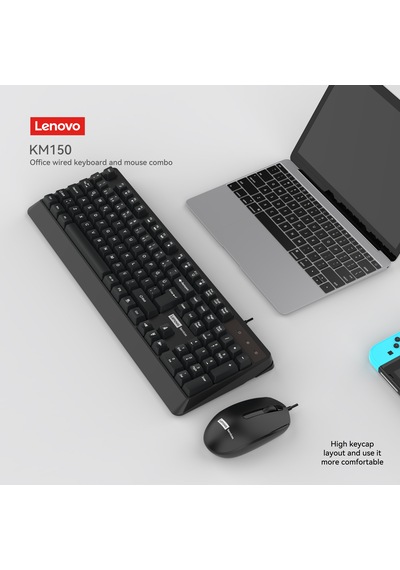 Km150 Kablolu Klavye Mouse Set Q Türkçe Siyah 870042256 Optik