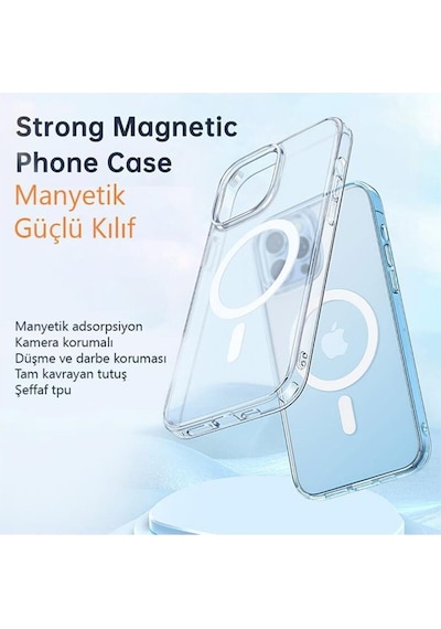 Mcdodo Apple Uyumlu iPhone 13 Pro Seffaf Mat Magsafe Kilif Pc-1660 558404211