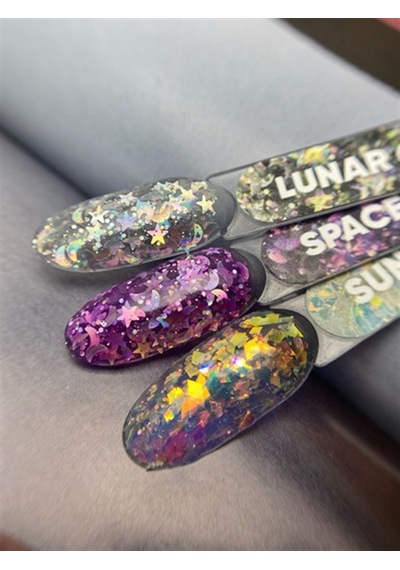 Nail Art Tasarım Jel Galaxy Space 5 Gr Mor