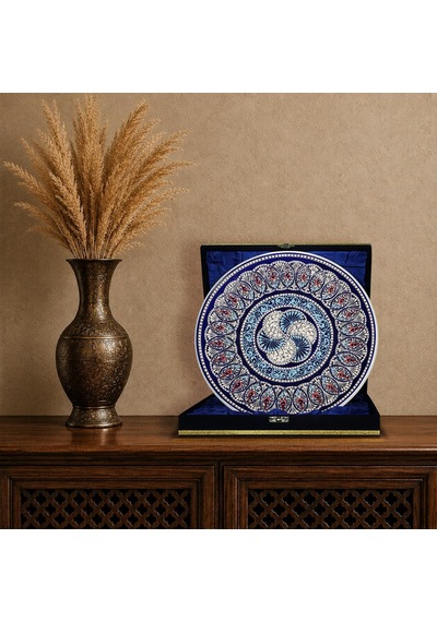 E38 El İşçiliği Çini Tabak 30 Cm - 6650