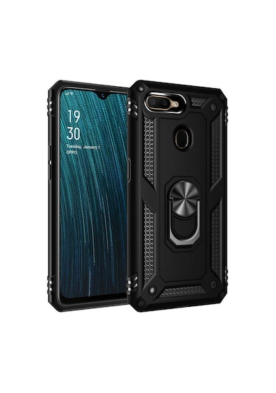 Oppo A12 Kılıf Zore Vega Kapak-Siyah