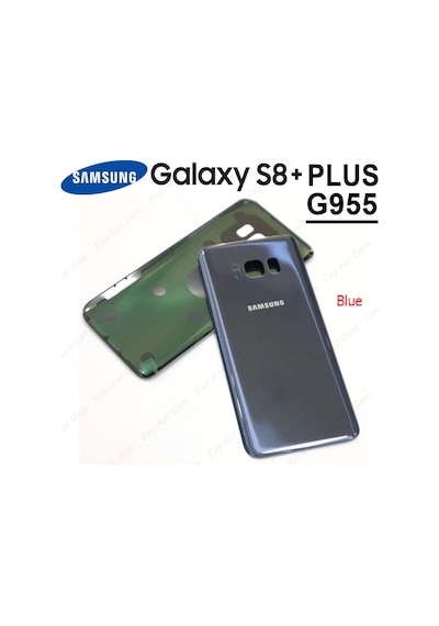 Samsung Galaxy Uyumlu S8 Plus Arka Pil Batarya Kapağı Cam