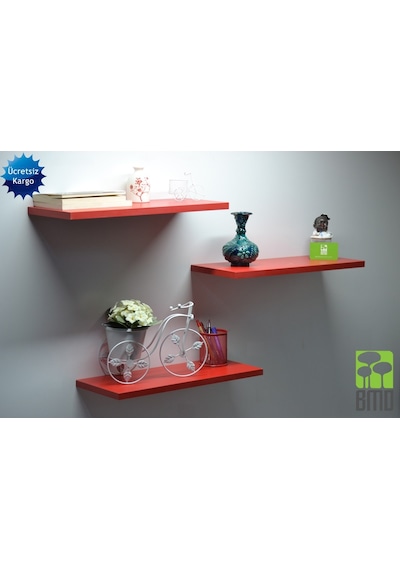 3 Lü Set Renkli Raf 90 Cm 3 Lü Set Renkli Raf 90 Cm