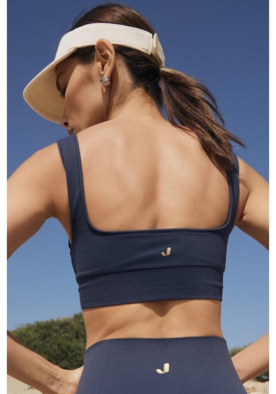 Jerf Holly Petek Desenli Kaplı Bralet Lacivert 001