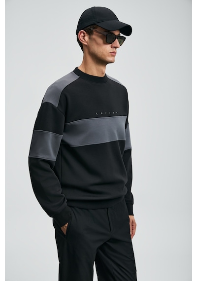 Lufian Pıeces Erkek Sweatshirt Siyah Siyah 112030189100100 Siyah
