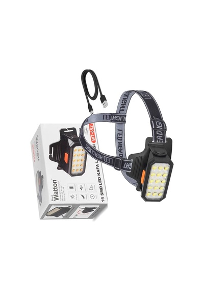 Watton Wt-652 15 Ledli Sarı - Beyaz Şarjlı Kafa Lambası