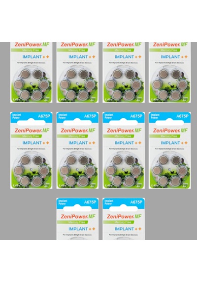 Zenipower İmplant Pili 10 Paket 60 Adet Kulaklık Pili